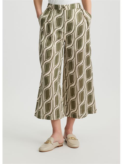 Pantaloni a palazzo in ramiè LIU JO | WA5484T6862/M9531